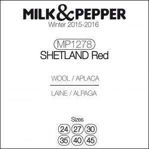 Milk & Pepper Pullover Shetland Red