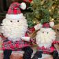 Preview: XMAS Hugglefleece Knotties Mrs Claus & Santa