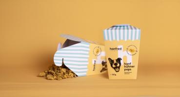 Hanfred Hanf Hühner Pops - Hundepopcorn 90g