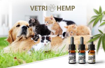 VETRIHEMP Bio CBD-Öl für Hunde und Katzen aus Österreich 10ml