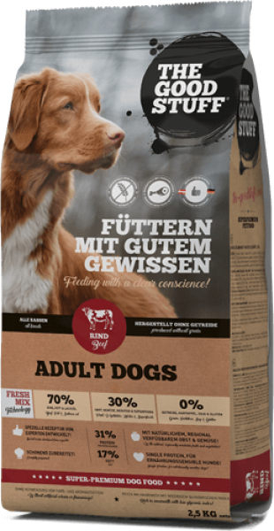 The Good Stuff Premium Trockenfutter - Beef Adult