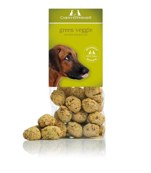 Bio dog biscuits - green veggie - cheny and friends 125g
